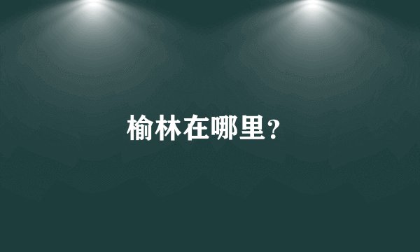 榆林在哪里？