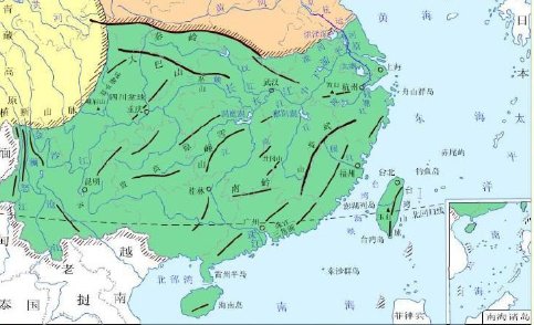 中国南部有哪些省市？
