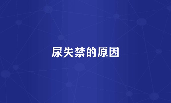 尿失禁的原因