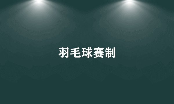 羽毛球赛制