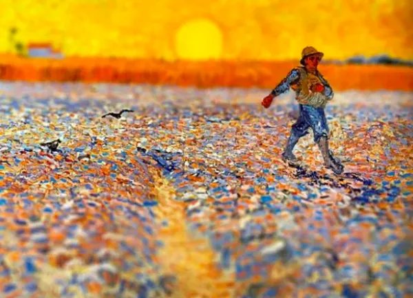油画棒作品