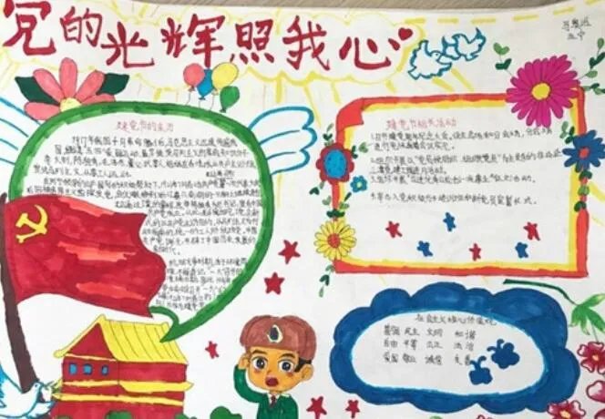 2021庆祝建党100周年手抄报内容 党史手抄报简单又漂亮高清版