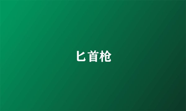 匕首枪