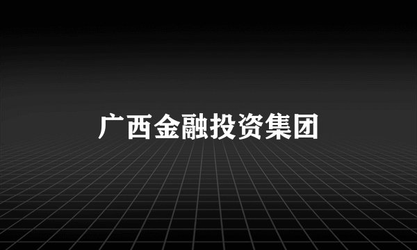 广西金融投资集团