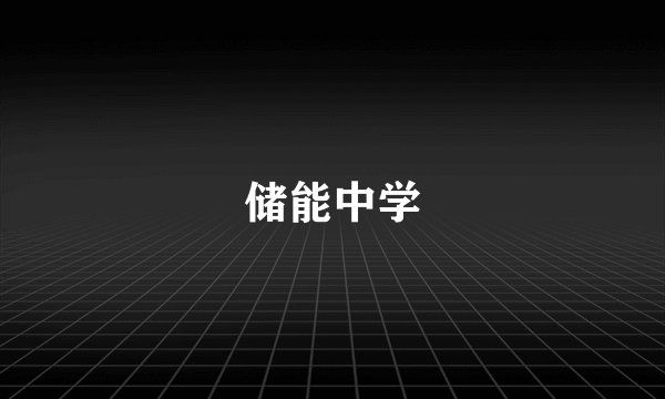 储能中学