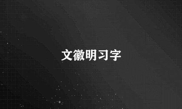 文徽明习字