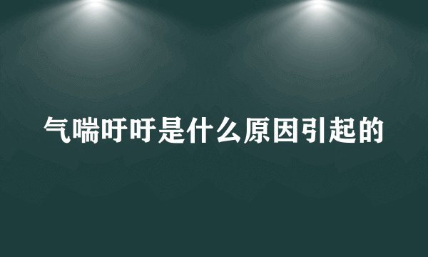 气喘吁吁是什么原因引起的