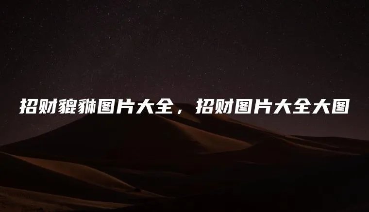 招财貔貅图片大全,招财图片大全大图