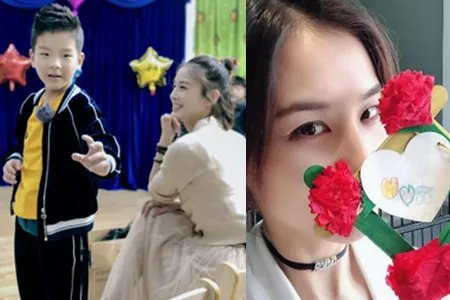 偶遇黄圣依安迪 母子俩同游迪士尼场面很有爱
