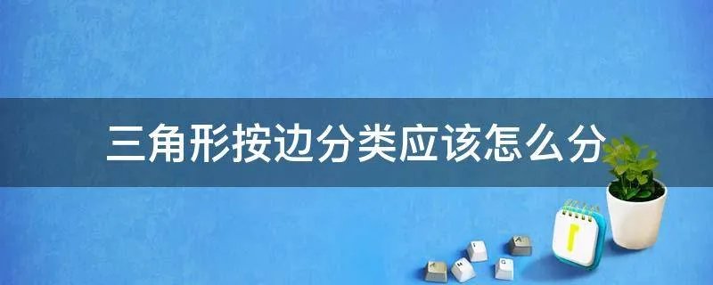 三角形按边分类应该怎么分