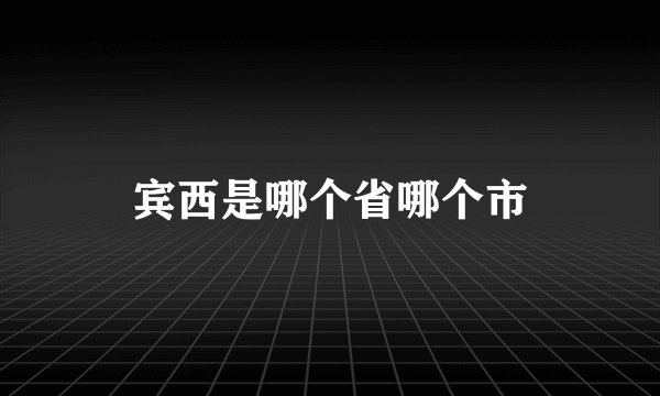 宾西是哪个省哪个市