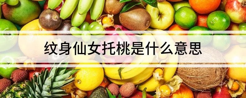 纹身仙女托桃是什么意思 纹身有什么好处坏处是什么
