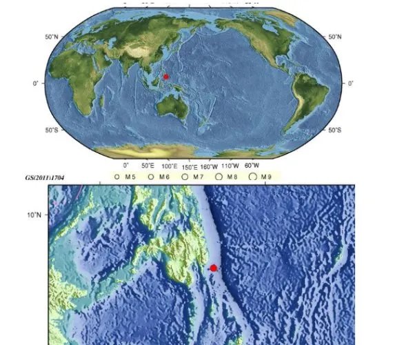 菲律宾5.6级地震具体位置在哪里？