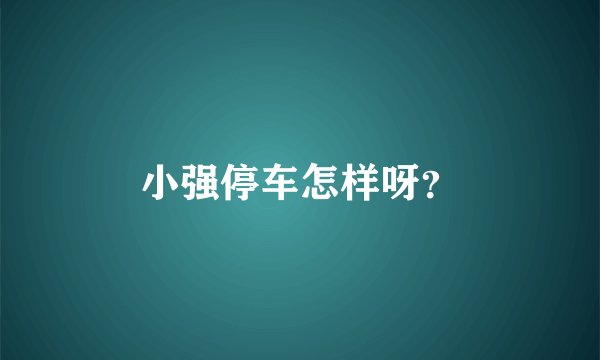 小强停车怎样呀?