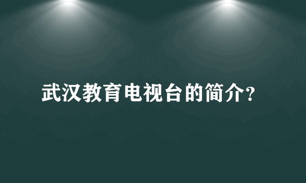 武汉教育电视台的简介?