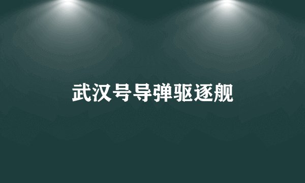 武汉号导弹驱逐舰