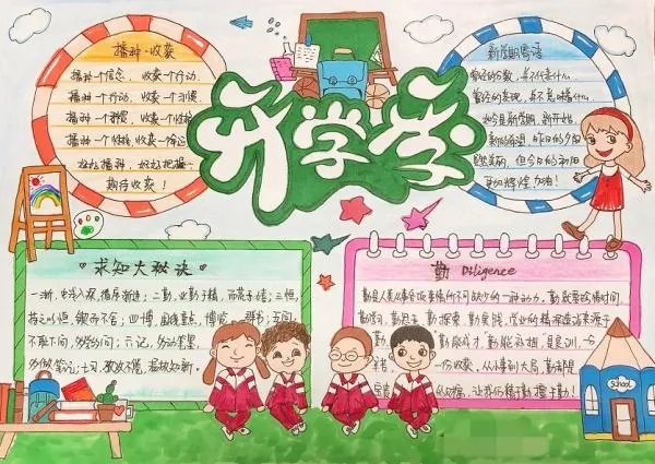 我们开学了手抄报