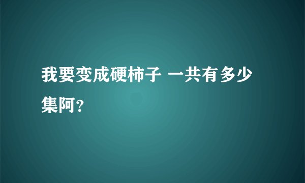 我要变成硬柿子 一共有多少集阿？