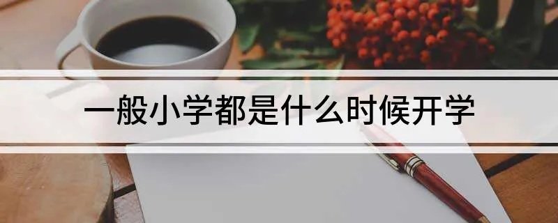 一般小学都是什么时候开学