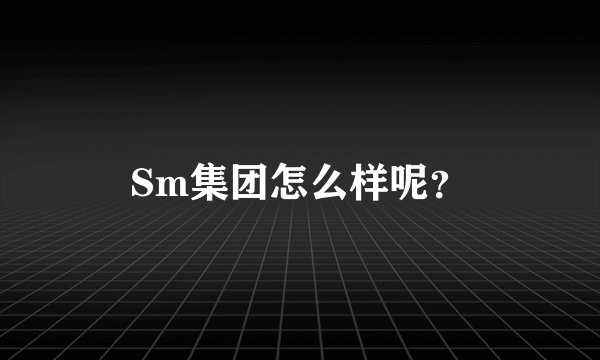 Sm集团怎么样呢?