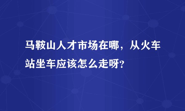 马鞍山人才市场在哪，从火车站坐车应该怎么走呀？
