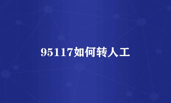 95117如何转人工