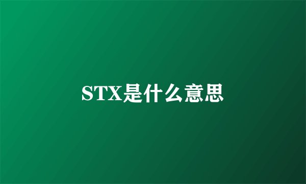 STX是什么意思