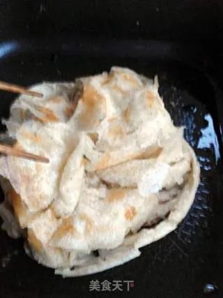 烙饼,筷子抖一抖,天女散花