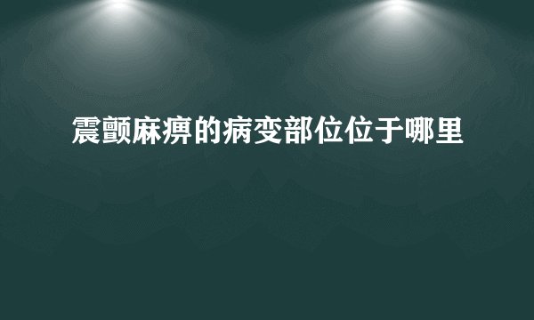 震颤麻痹的病变部位位于哪里