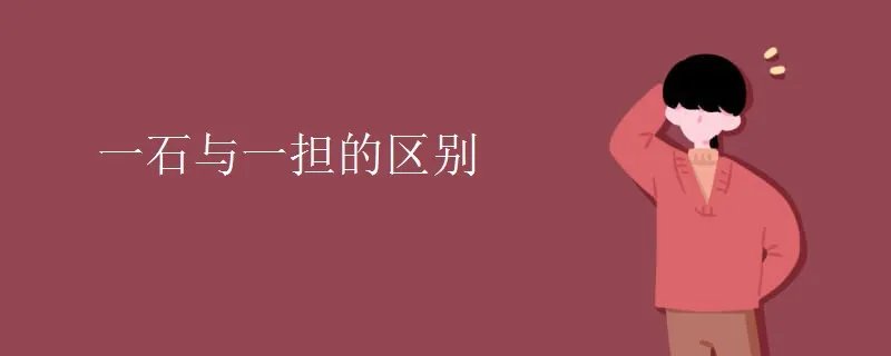 一石与一担的区别