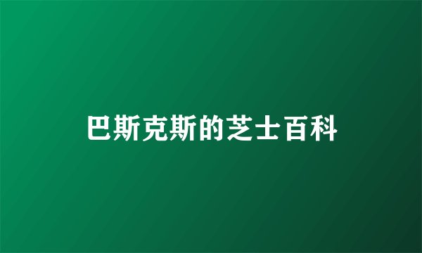 巴斯克斯的芝士百科