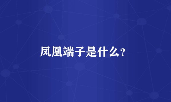 凤凰端子是什么？