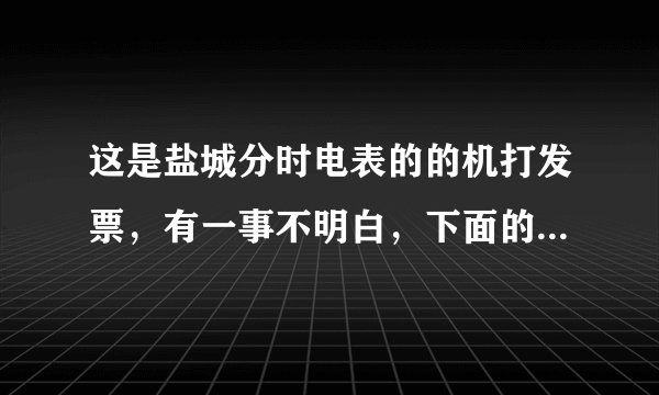 这是盐城分时电表的的机打发票,有一事不明白,下面的一档基数,二档基数是什么意思
