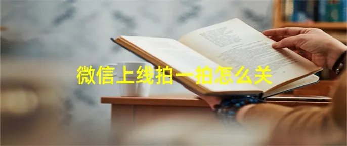 微信上线拍一拍怎么关