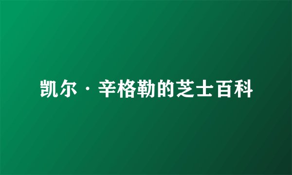 凯尔·辛格勒的芝士百科