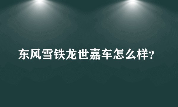 东风雪铁龙世嘉车怎么样?