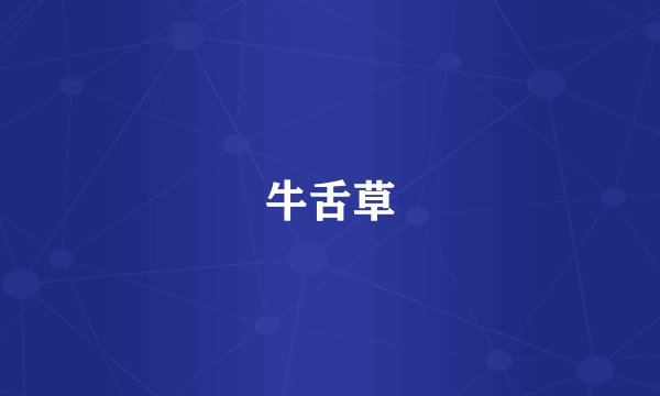 牛舌草