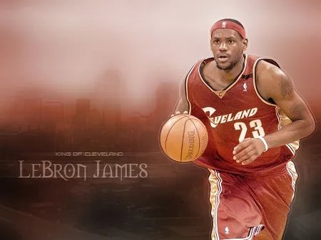 nba骑士詹姆斯图片欣赏 小皇帝成为顶级球员的奋斗史