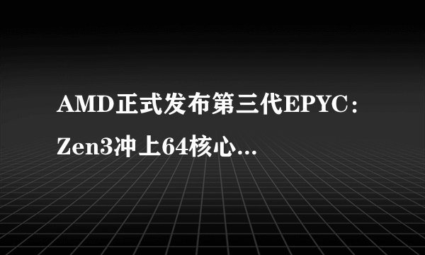 AMD正式发布第三代EPYC：Zen3冲上64核心、轻松领先117％
