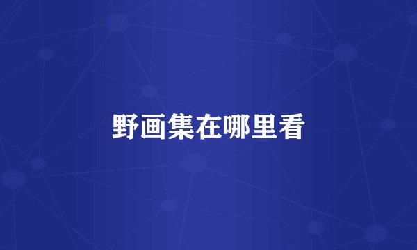 野画集在哪里看