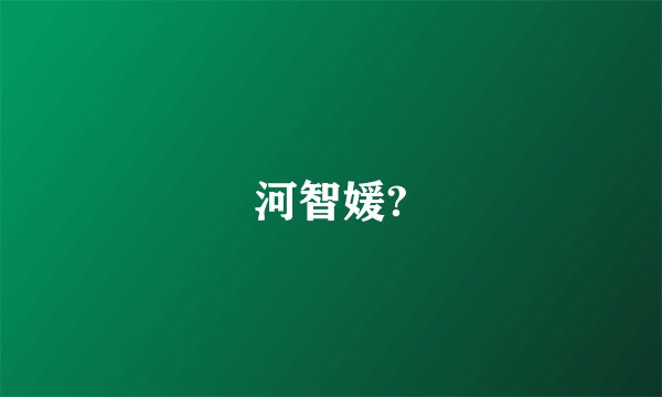 河智媛?