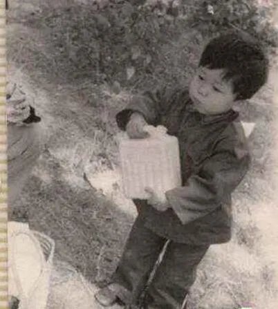 李晨晒童年照自称什么?
