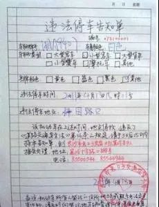 人民罚单的介绍