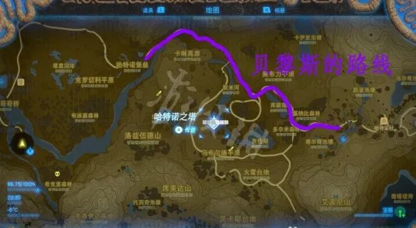 《塞尔达传说荒野之息》贝黎斯路线是什么?贝黎斯路线分享
