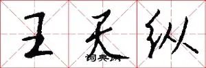 王天纵