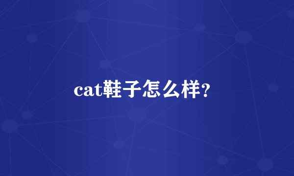 cat鞋子怎么样？