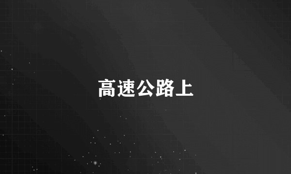 高速公路上