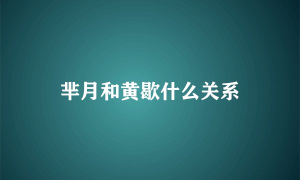 芈月和黄歇什么关系