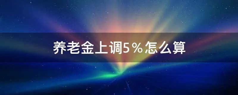 养老金上调5％怎么算
