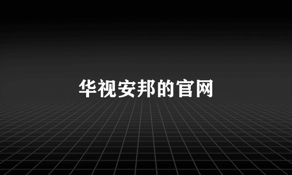 华视安邦的官网